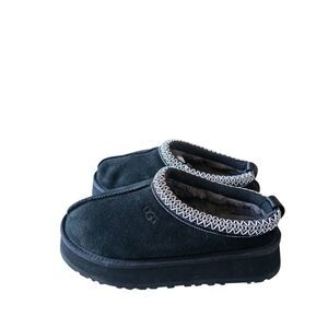 UGG Tasman II Platform Slipper Size 8 Womens Black Plush Shearling
